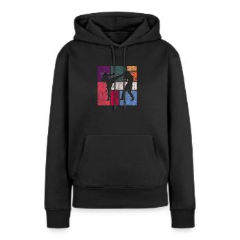 Kampfsport - Frauen Premium Bio Hoodie - Schwarz - Vorne - Julia (174cm)