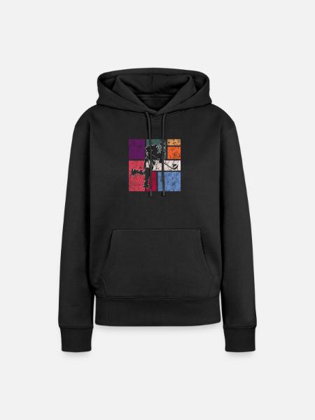 Eishockey - Frauen Premium Bio Hoodie - Schwarz
