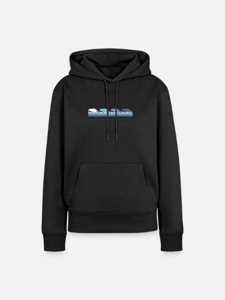 Maus - Frauen Premium Bio Hoodie - Schwarz