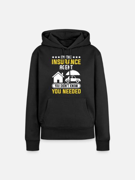 Komischer Broker - Frauen Premium Bio Hoodie - Schwarz