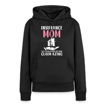 Lustiger Versicherungsmakler - Frauen Premium Bio Hoodie - Schwarz - Vorne - Julia (174cm)