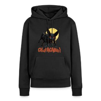 Monstre mythique – Monstre cryptique - Sweat à capuche Premium bio Femme - noir - Devant - Julia (174cm)