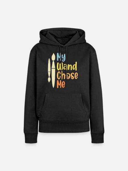 Künstler - Frauen Premium Bio Hoodie - Schwarz
