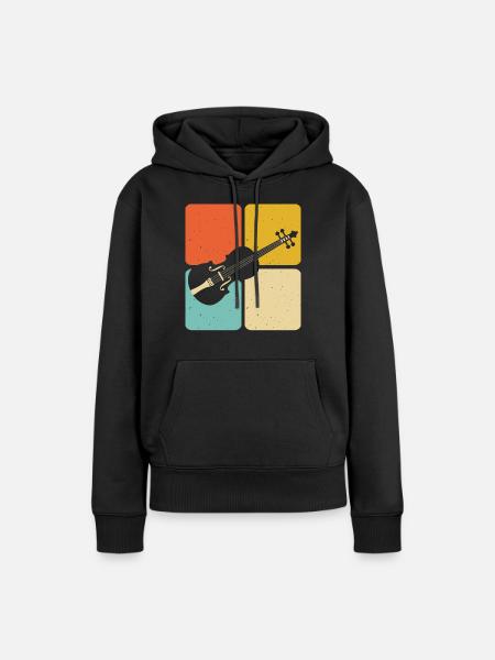 Violine Violinist - Frauen Premium Bio Hoodie - Schwarz