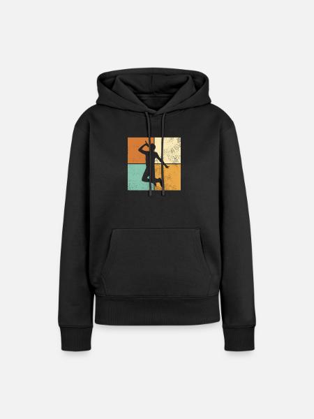 Singen - Frauen Premium Bio Hoodie - Schwarz