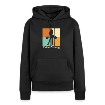 Cheerleading - Frauen Premium Bio Hoodie - Schwarz - Vorne - Julia (174cm)