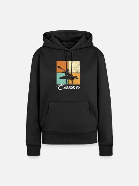 Kanu - Frauen Premium Bio Hoodie - Schwarz