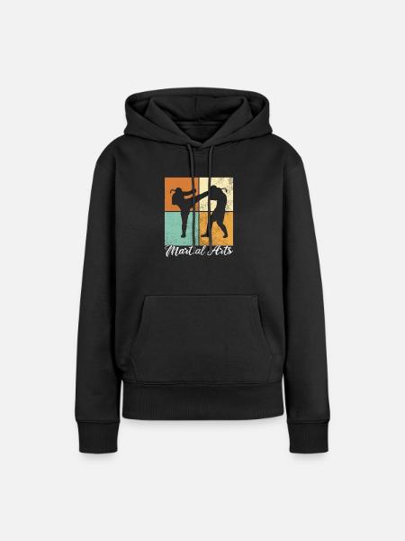 MMA - Frauen Premium Bio Hoodie - Schwarz