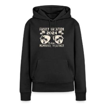 Sommerurlaub Familienurlaub - Frauen Premium Bio Hoodie - Schwarz - Vorne - Julia (174cm)