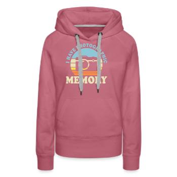 Photographe - Sweat à capuche Premium bio Femme - mauve - Devant - Isabella (175cm)