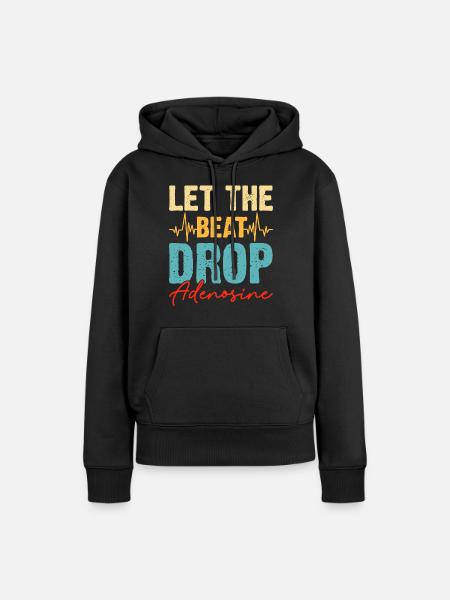 Dj Djing - Frauen Premium Bio Hoodie - Schwarz
