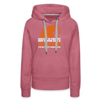 Rothaarig Spruch Rotschopf Rote Haare - Frauen Premium Bio Hoodie - Malve - Vorne - Isabella (175cm)