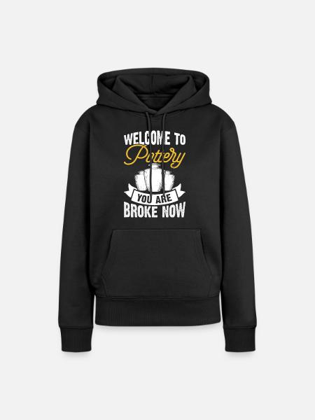 Töpfern Töpferei Töpfer - Frauen Premium Bio Hoodie - Schwarz