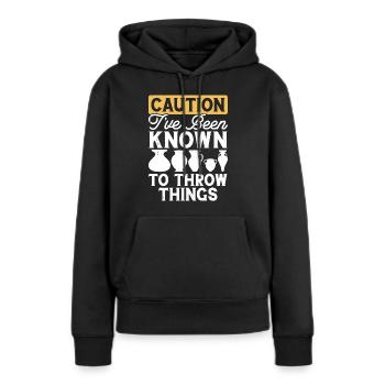 Töpfern Töpferei Töpfer - Frauen Premium Bio Hoodie - Schwarz - Vorne - Julia (174cm)