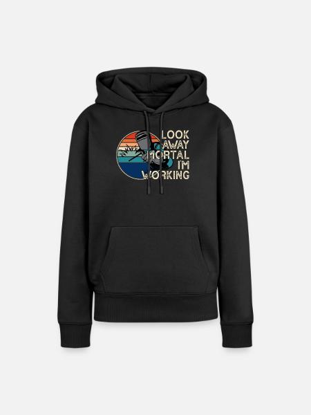 Schweißen Schweißer - Frauen Premium Bio Hoodie - Schwarz