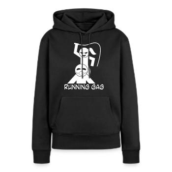 BDSM Witz mit Gag und Peitsche - Frauen Premium Bio Hoodie - Schwarz - Vorne - Julia (174cm)