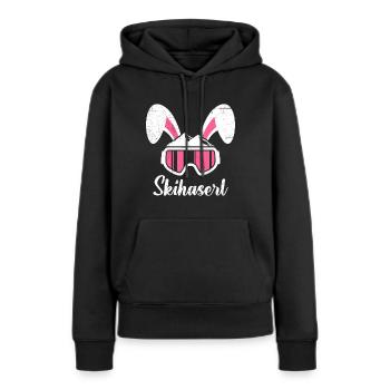 Skihaserl Skihasen Shirt Skihasen Apres Party - Frauen Premium Bio Hoodie - Schwarz - Vorne - Julia (174cm)