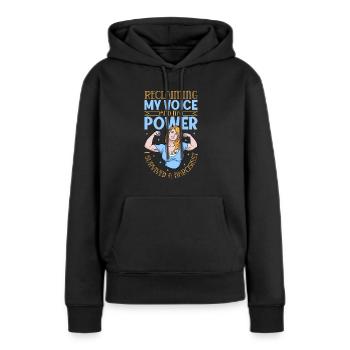 Strong Again - Narcissism Survivors - Women’s Premium Organic Hoodie - black - Front - Julia (174cm)