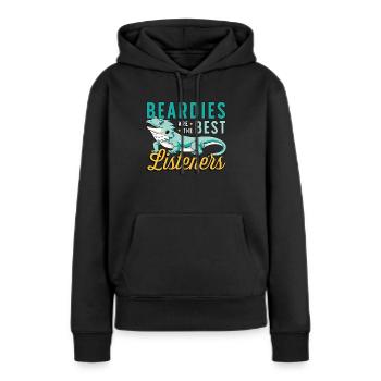 Bearded Dragon Beardies Are The Best Dragon Head - Frauen Premium Bio Hoodie - Schwarz - Vorne - Julia (174cm)