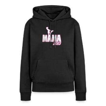Mama 2023 - Frauen Premium Bio Hoodie - Schwarz - Vorne - Julia (174cm)