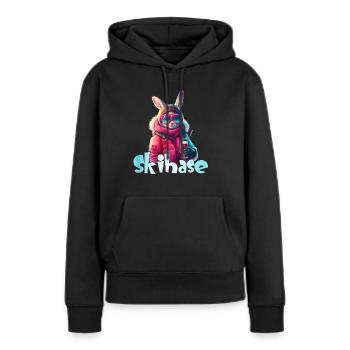 Skihase Apres Party Skihaserl Skihasen Frauen - Frauen Premium Bio Hoodie - Schwarz - Vorne - Julia (174cm)