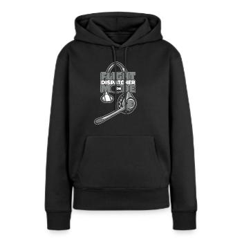 Notruf Leitstelle Einsatzzentrale - Frauen Premium Bio Hoodie - Schwarz - Vorne - Julia (174cm)