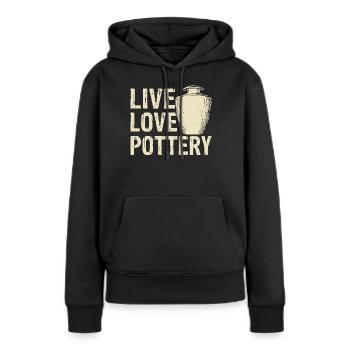 Töpfern Töpferei Töpfer - Frauen Premium Bio Hoodie - Schwarz - Vorne - Julia (174cm)
