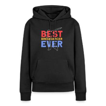Breakdancing - Frauen Premium Bio Hoodie - Schwarz - Vorne - Julia (174cm)