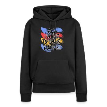 Breakdancing - Frauen Premium Bio Hoodie - Schwarz - Vorne - Julia (174cm)