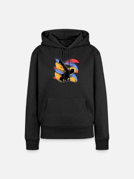 Breakdancing - Frauen Premium Bio Hoodie - Schwarz