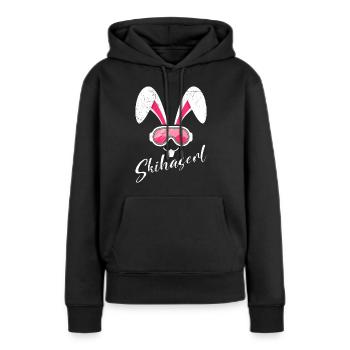 Skihaserl Skihasen Shirt Skihasen Apres Party - Frauen Premium Bio Hoodie - Schwarz - Vorne - Julia (174cm)