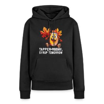 Tapper Heute, Sirup Morgen - Für Zucker- Und - Frauen Premium Bio Hoodie - Schwarz - Vorne - Julia (174cm)