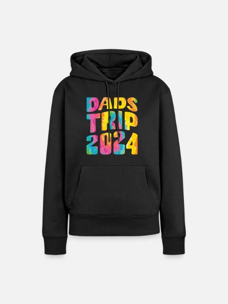 Dads Trip 2024 - Frauen Premium Bio Hoodie - Schwarz