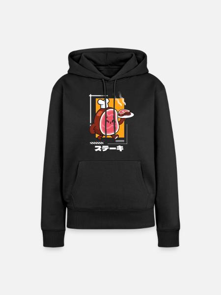 Kiwi - Frauen Premium Bio Hoodie - Schwarz