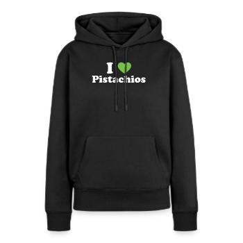 Steak - Frauen Premium Bio Hoodie - Schwarz - Vorne - Julia (174cm)