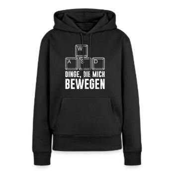 PC Video Gamer Dinge die Mich Bewegen Video Spiele - Frauen Premium Bio Hoodie - Schwarz - Vorne - Julia (174cm)