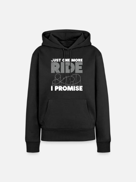 Achterbahnvergnügungspark Achterbahnfahrt - Frauen Premium Bio Hoodie - Schwarz