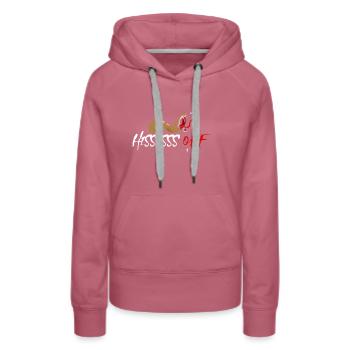Collectionneur de reptiles Boa Snake Serpent venimeux - Sweat à capuche Premium bio Femme - mauve - Devant - Isabella (175cm)