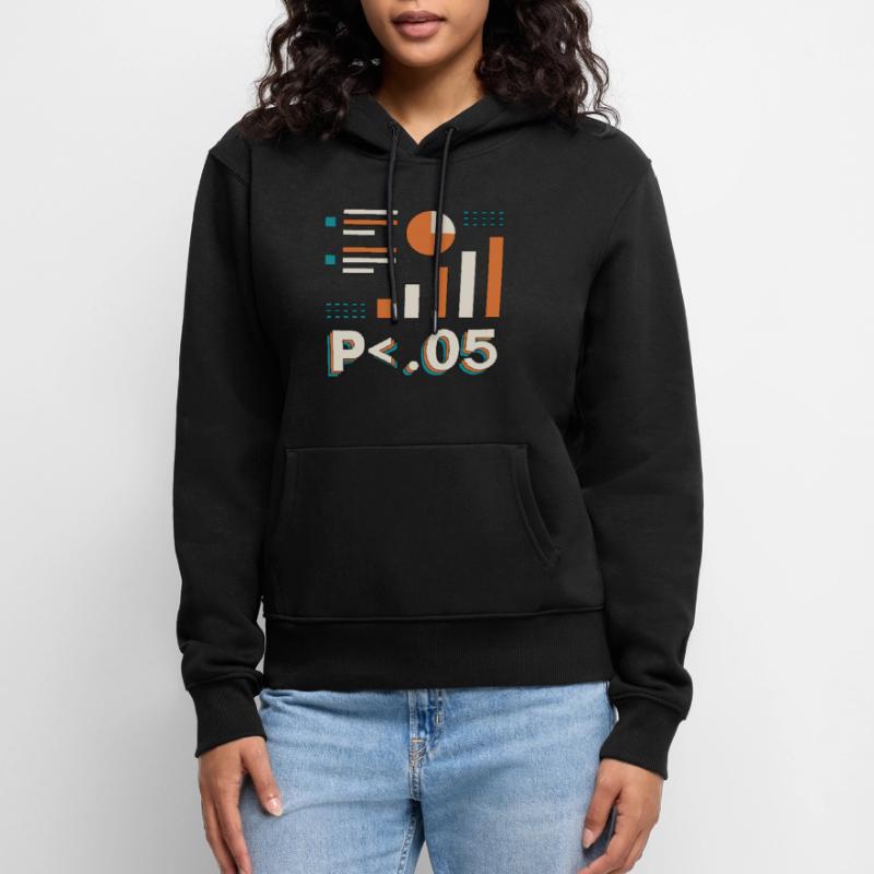 Data Analyst P < .05 Computer Science Programming Frauen Premium Bio Hoodie