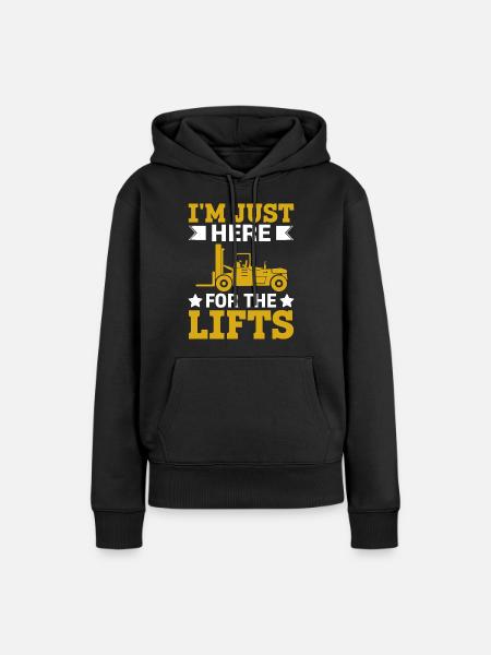 Gabelstaplerfahrer Gabelstaplerfahrer - Frauen Premium Bio Hoodie - Schwarz