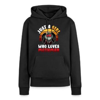 Kryptide Kryptozoologie - Frauen Premium Bio Hoodie - Schwarz - Vorne - Julia (174cm)
