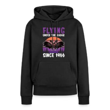 Cryptozoologie de Mothman Crypttide - Sweat à capuche Premium bio Femme - noir - Devant - Julia (174cm)