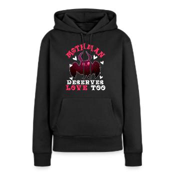 Kryptide Kryptozoologie - Frauen Premium Bio Hoodie - Schwarz - Vorne - Julia (174cm)