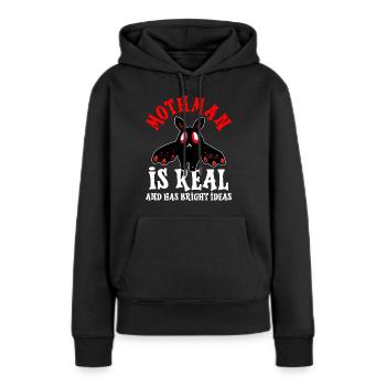 Kryptide Kryptozoologie - Frauen Premium Bio Hoodie - Schwarz - Vorne - Julia (174cm)