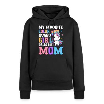 Weibliche Fahnenwache - Frauen Premium Bio Hoodie - Schwarz - Vorne - Julia (174cm)