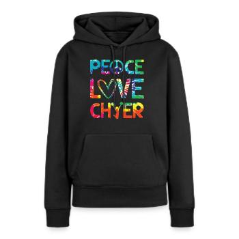 Cheerleadermädchen Cheerleading Jubel Jugend - Frauen Premium Bio Hoodie - Schwarz - Vorne - Julia (174cm)