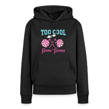 Cheerleadermädchen Cheerleading Jubel Jugend - Frauen Premium Bio Hoodie - Schwarz - Vorne - Julia (174cm)