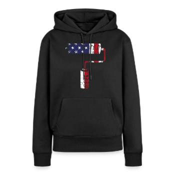 House Painter Decorator Paint - Frauen Premium Bio Hoodie - Schwarz - Vorne - Julia (174cm)