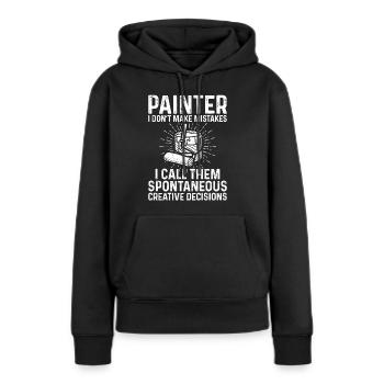 House Painter Decorator Painter I - Frauen Premium Bio Hoodie - Schwarz - Vorne - Julia (174cm)