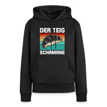 Bäcker Der Teig Schamane Backfans Backen - Frauen Premium Bio Hoodie - Schwarz - Vorne - Julia (174cm)